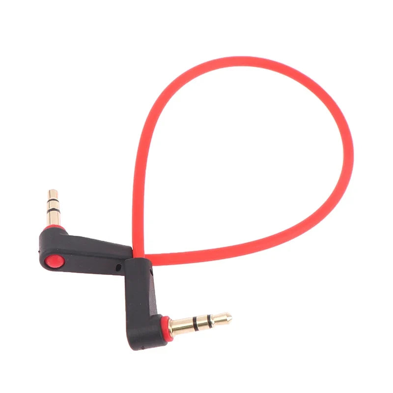 Right Angle 3.5mm Male to Male AUX Stereo Cable – 20cm/30cm