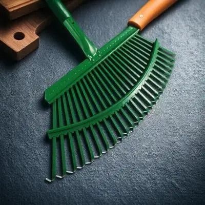 Heavy Duty Carbon Steel Garden Rake Leaves Lawn Leveling Turf