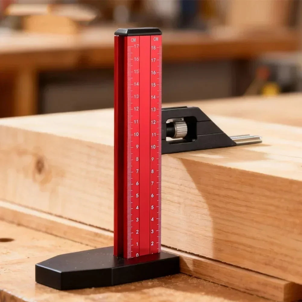 Woodworking Height Gauge – Metric & Imperial Marking Ruler