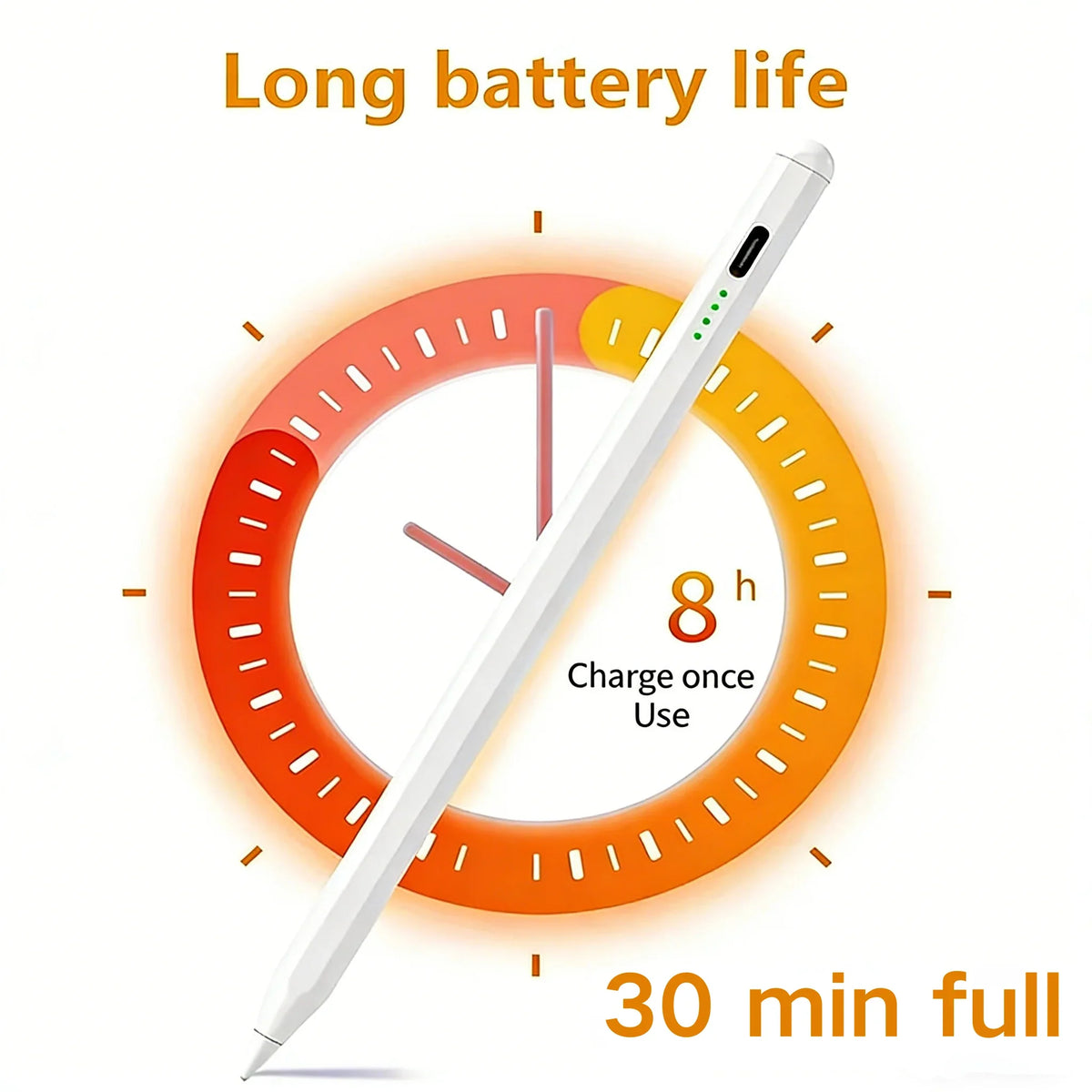 iPad Stylus Pen – Palm Rejection, Tilt & Magnetic Charging