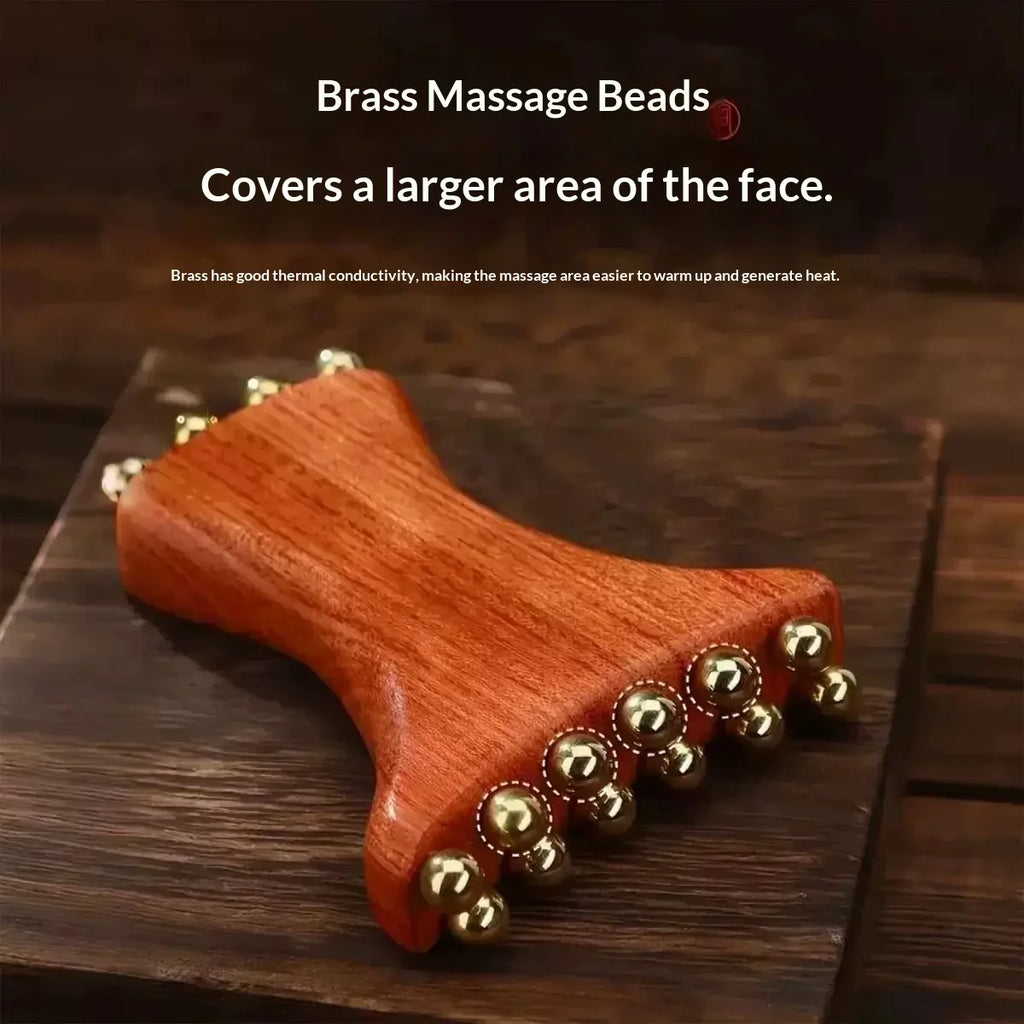 Brass Gold Bead Facial Dredge Tool Nasolabial Folds Apple Muscle
