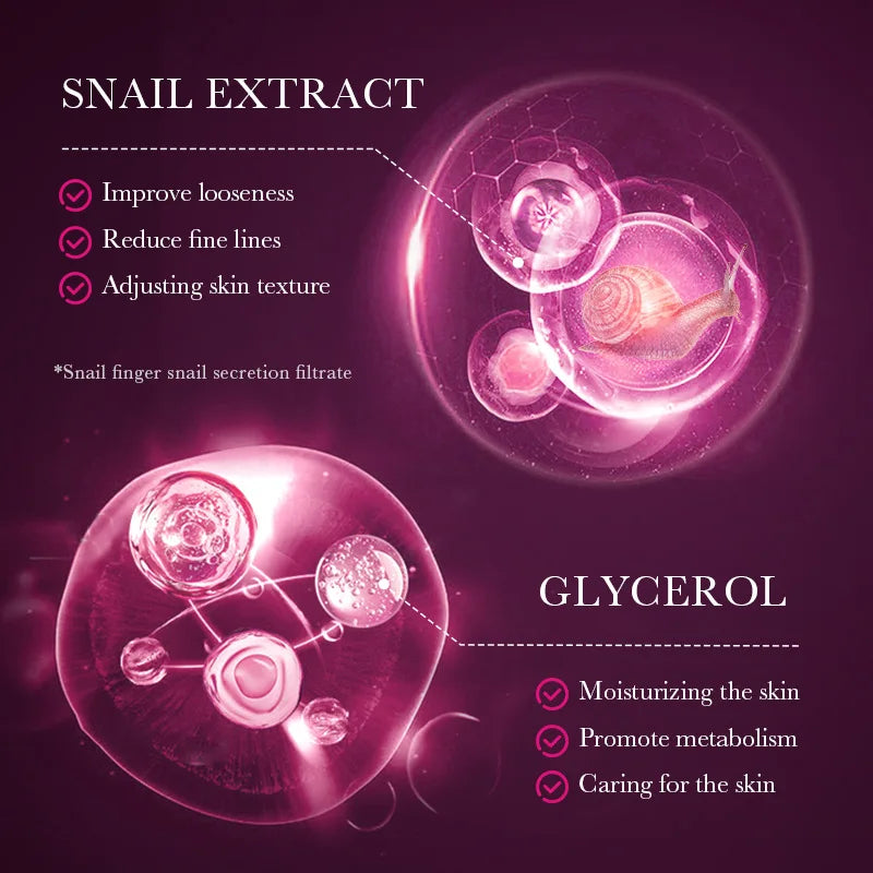 SADOER Snail Collagen Face Mask – Firming & Brightening 5-Pack