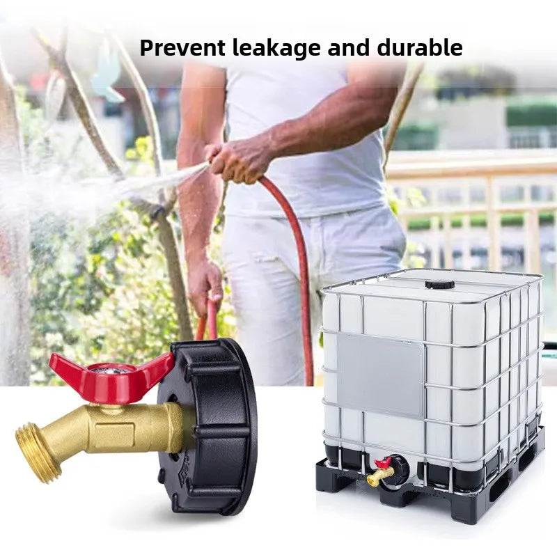 IBC Tote Tank Adapter | Male Thread Drain Hose Connector Valve