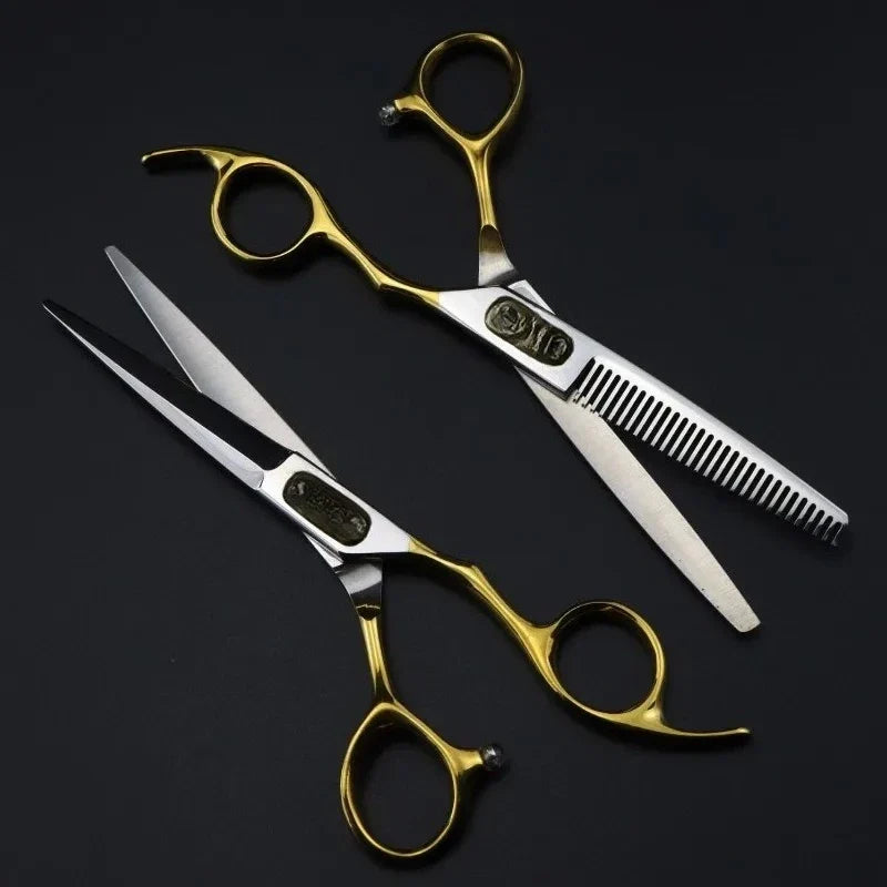 6-Inch Professional Hair Thinning Scissors | 6CR Stainless Steel