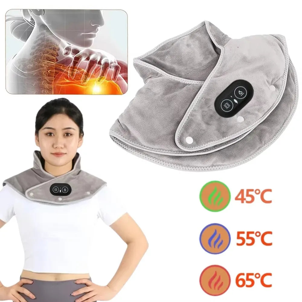 Electric Heating Neck & Shoulder Wrap | 3-Level Thermal Massager