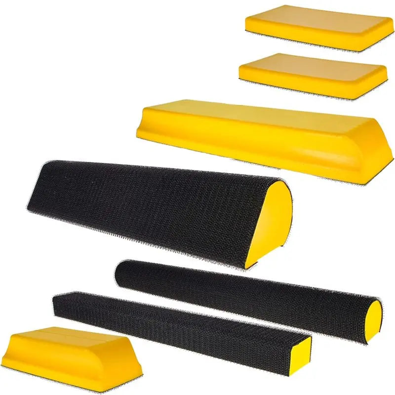 Y51A-Handheld Hook& Loop Sander Pads 7-Piece Hand Sanding Block