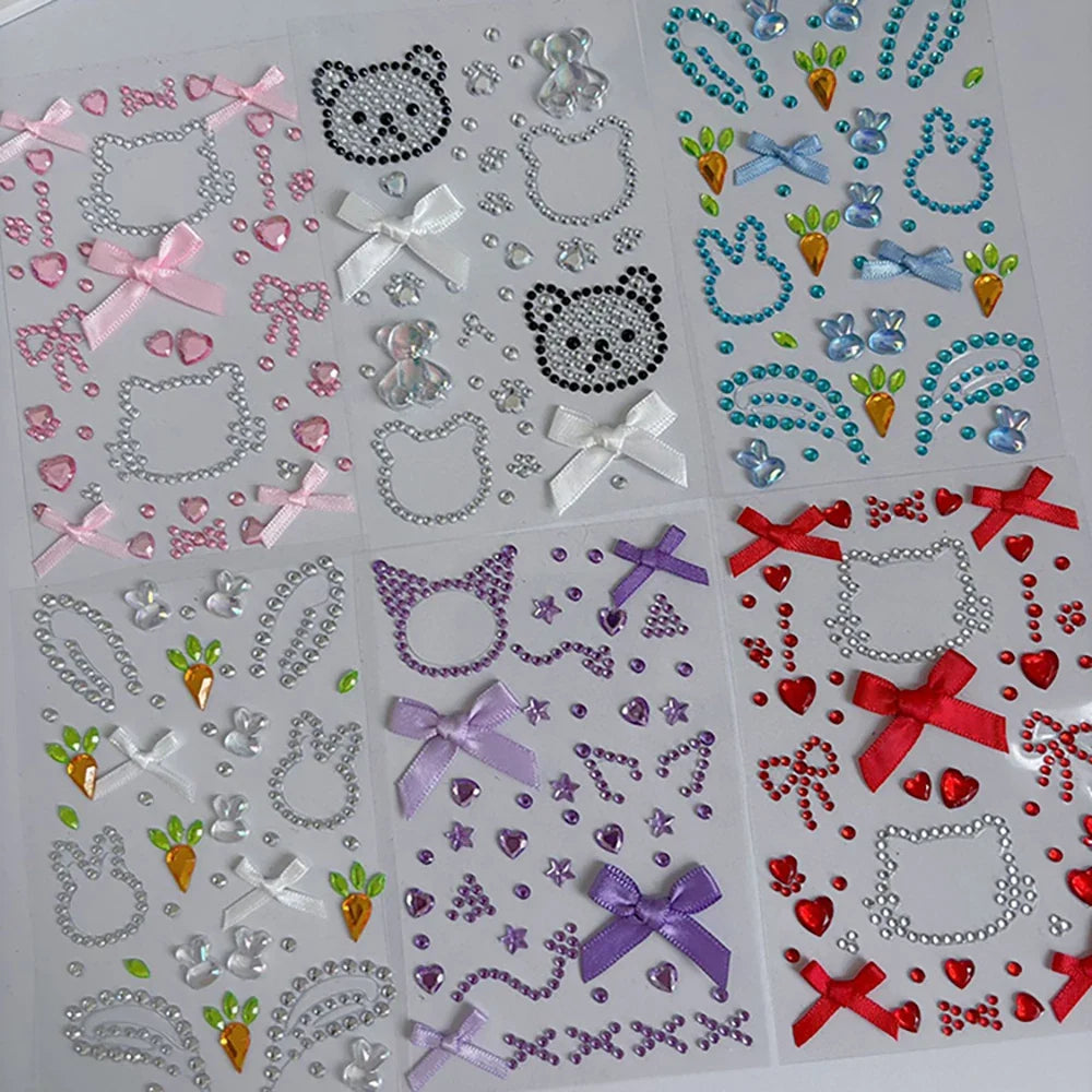 Cute Little Animal Diamond Stickers Concert Support Decoration DIY