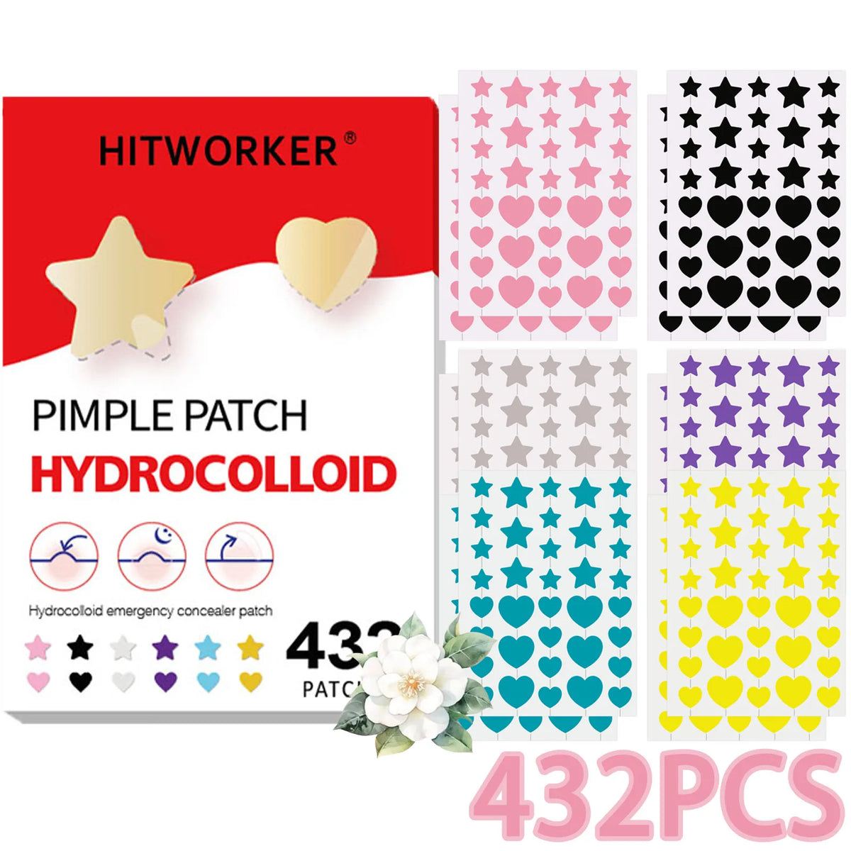 Hydrocolloid Acne Patches – Invisible, Waterproof | All Skin Types