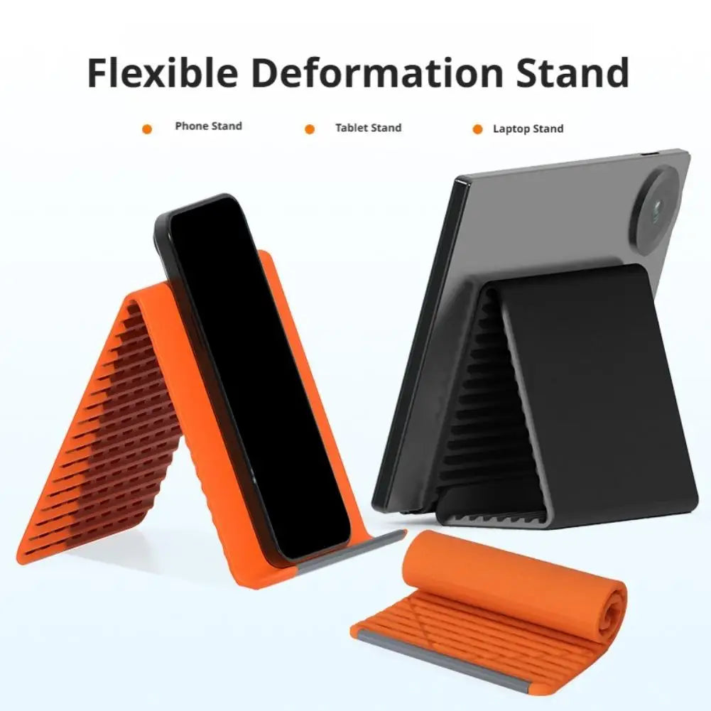 Flexible Silicone Folding Phone & Tablet Stand | Multi-Angle