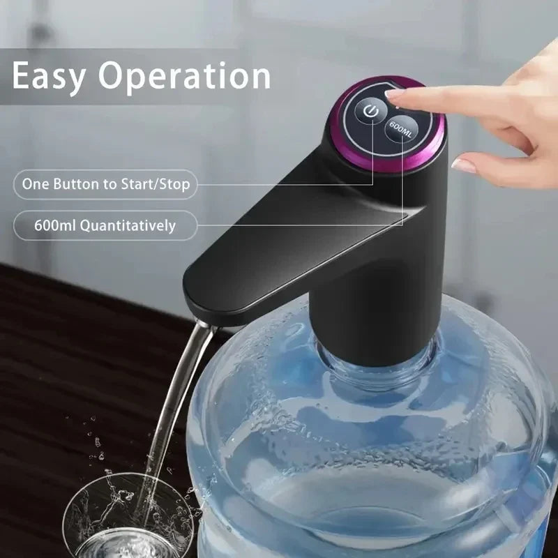 HOMEFISH USB Rechargeable Electric Water Jug Pump Dispenser
