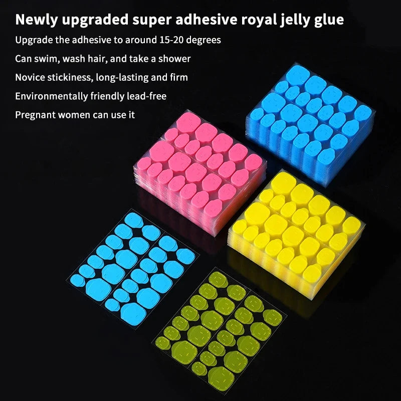 5-Pack False Nail Adhesive Jelly Glue Tabs | Waterproof