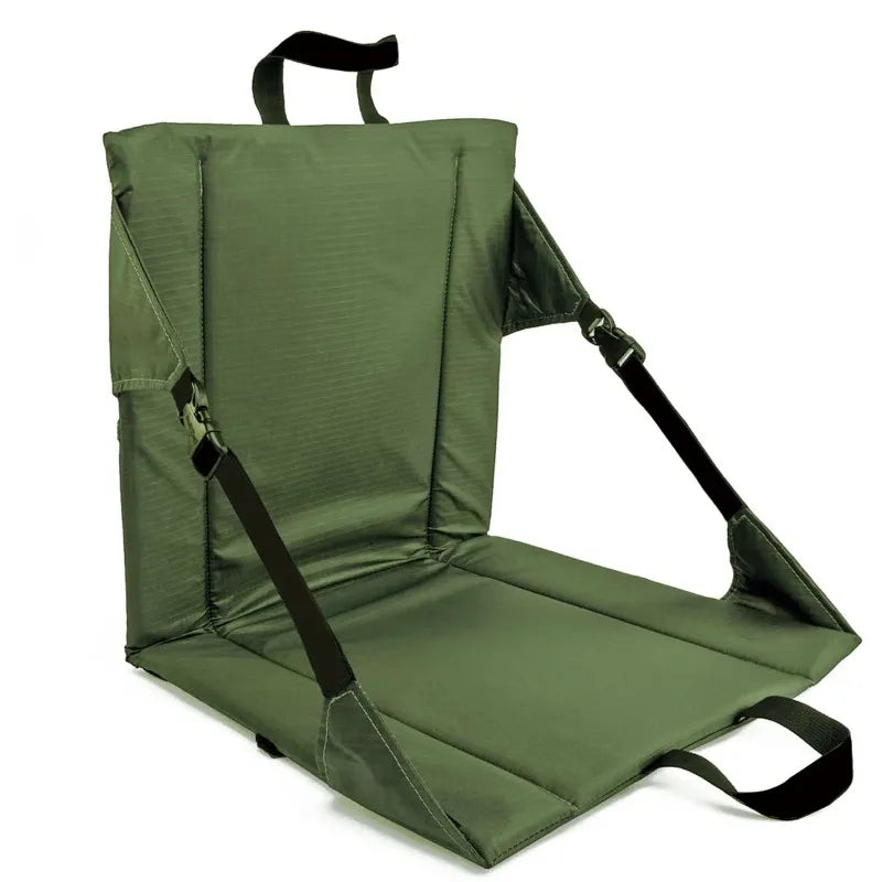 Folding Stadium Seat Chair – Padded Bleacher Cushion & Back