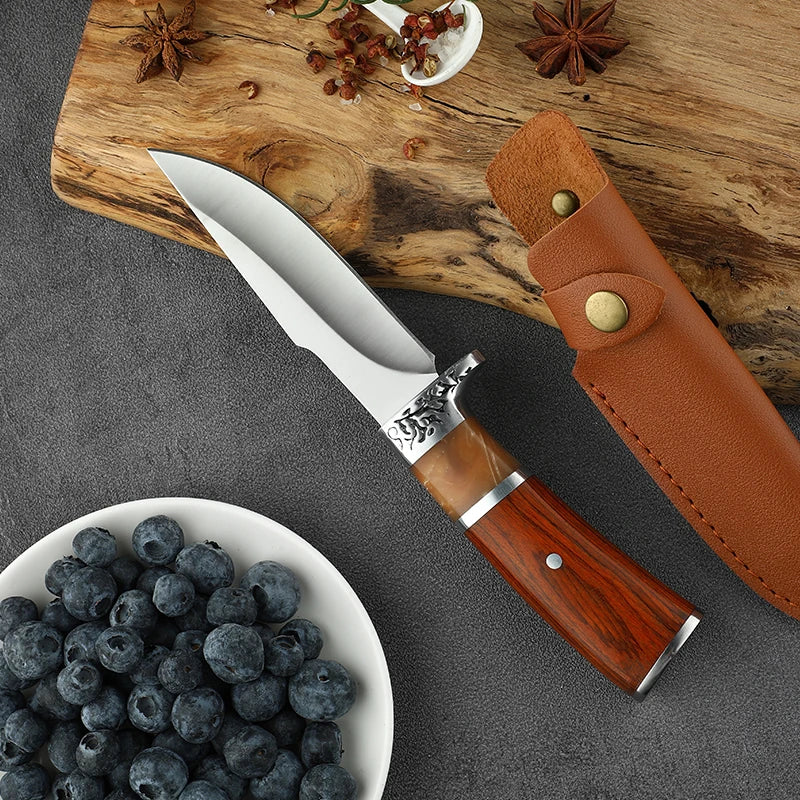 Portable Fixed Blade Stainless Steel Knife – Camping & Outdoor