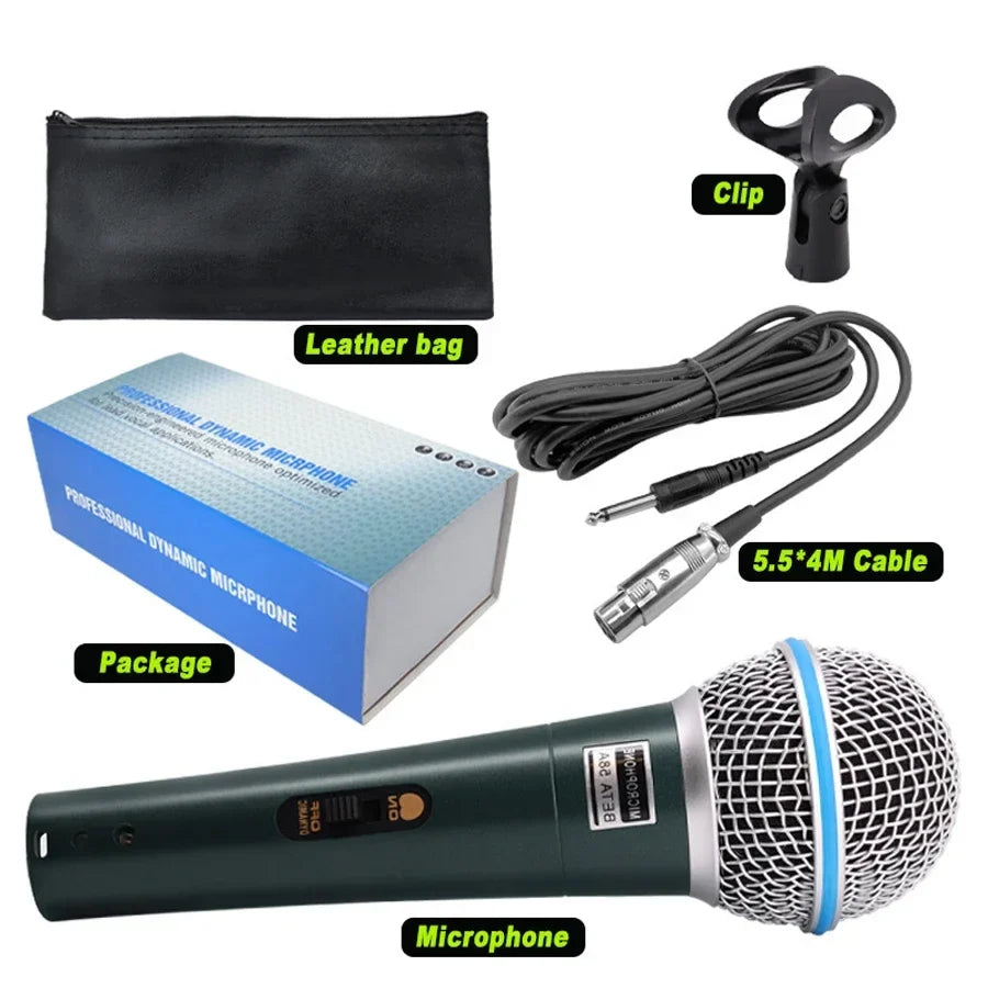 AyeBeau Wired Dynamic Microphone – Karaoke, Gaming & Streaming