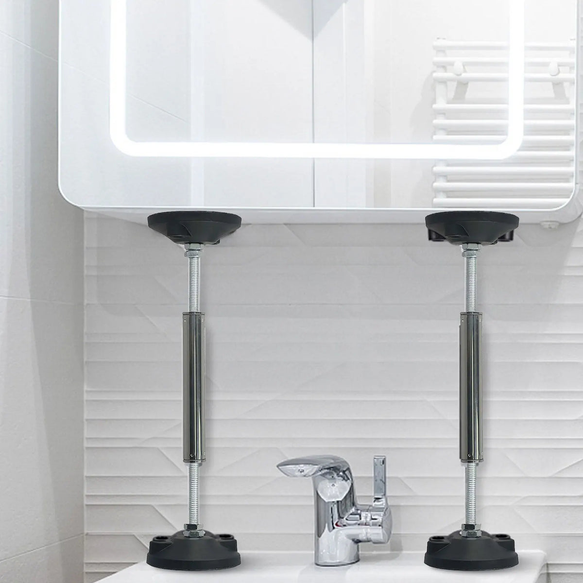 Telescopic Cabinet Support Rod 300kg Adjustable Sink Prop 1-2pcs