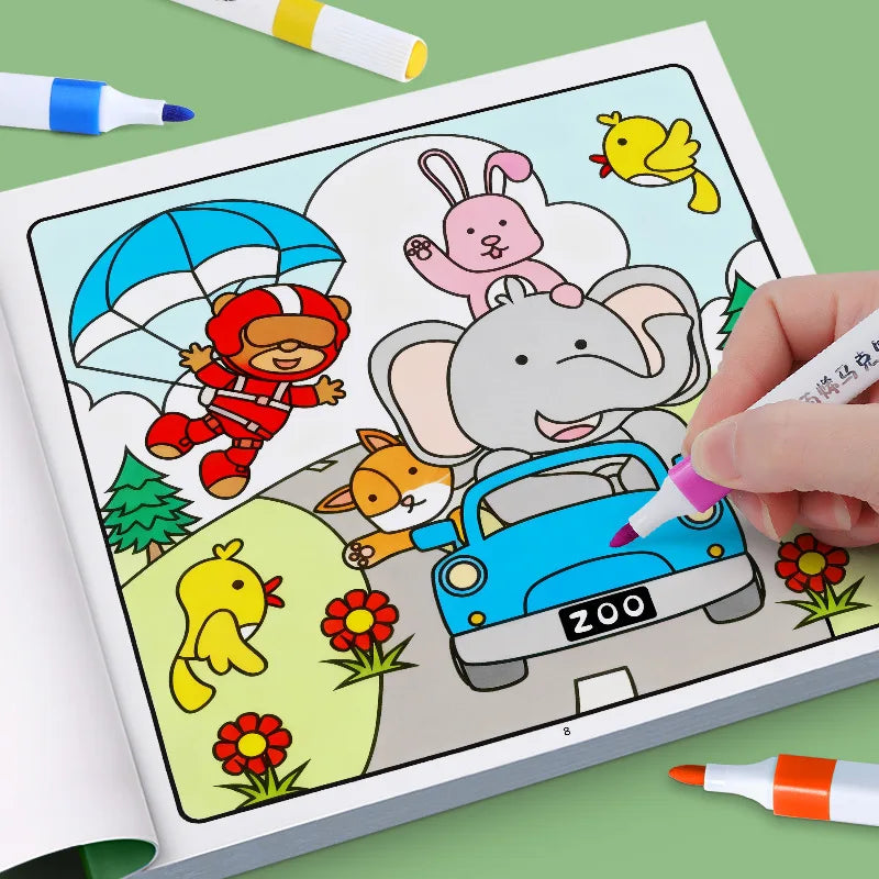 Children's Painted Painting Book Cozy Friend Cute Comfy Coloring