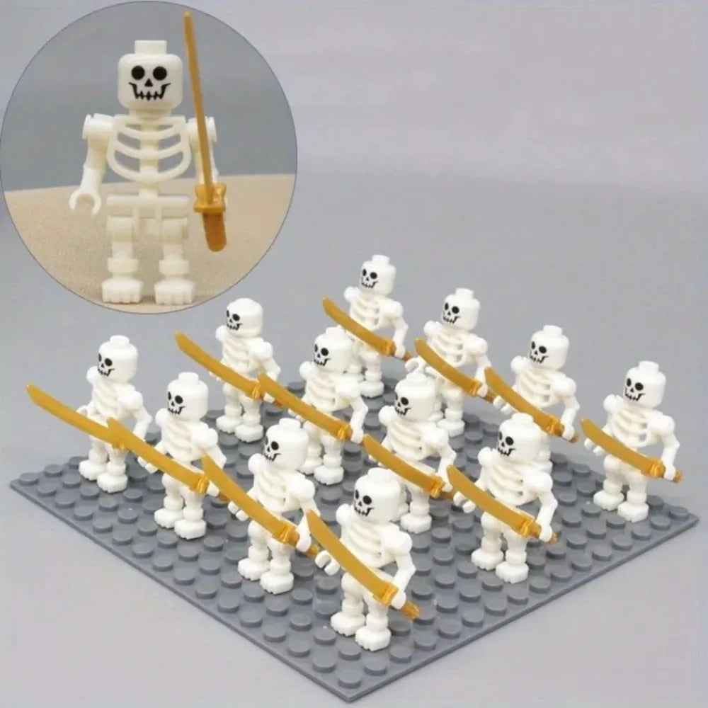 Skeleton Soldier Mini Building Block Figures | Halloween Ninja