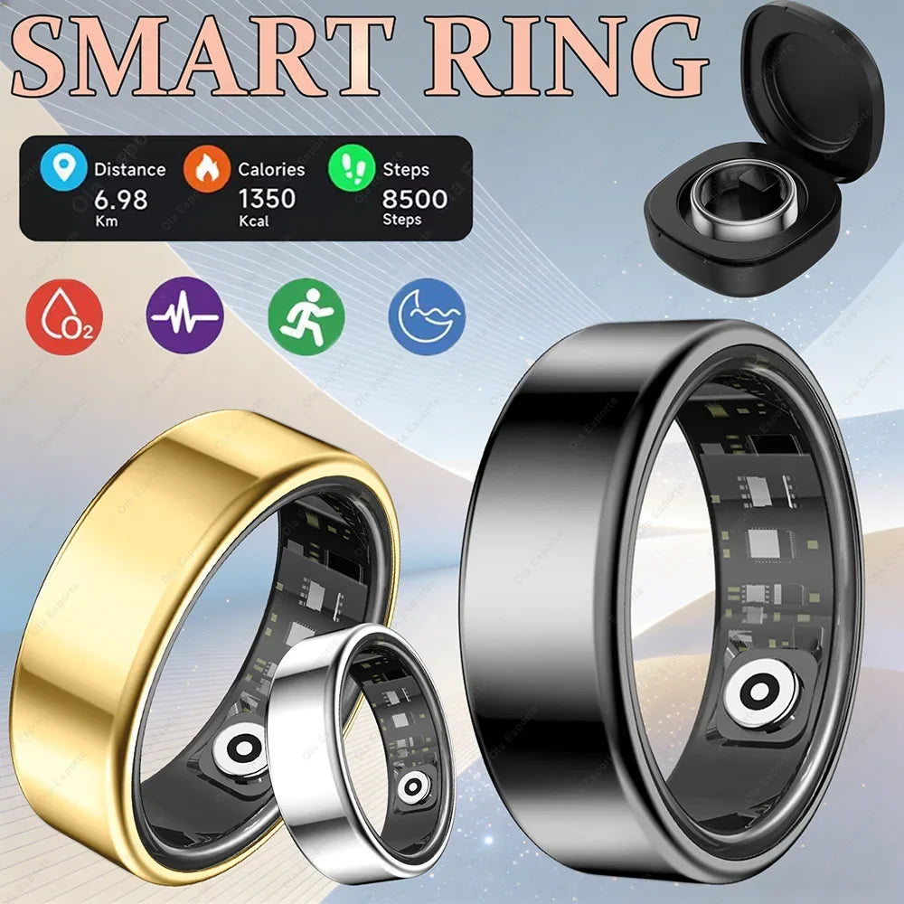 Smart Ring Charging Box Men Women Health Sleep Heart Rate Monitoring