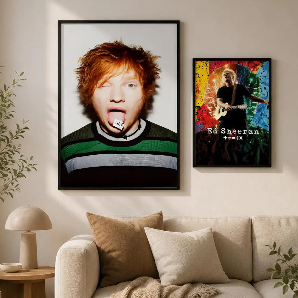 Ed Sheeran Album Poster – Self-Adhesive Waterproof Wall Art