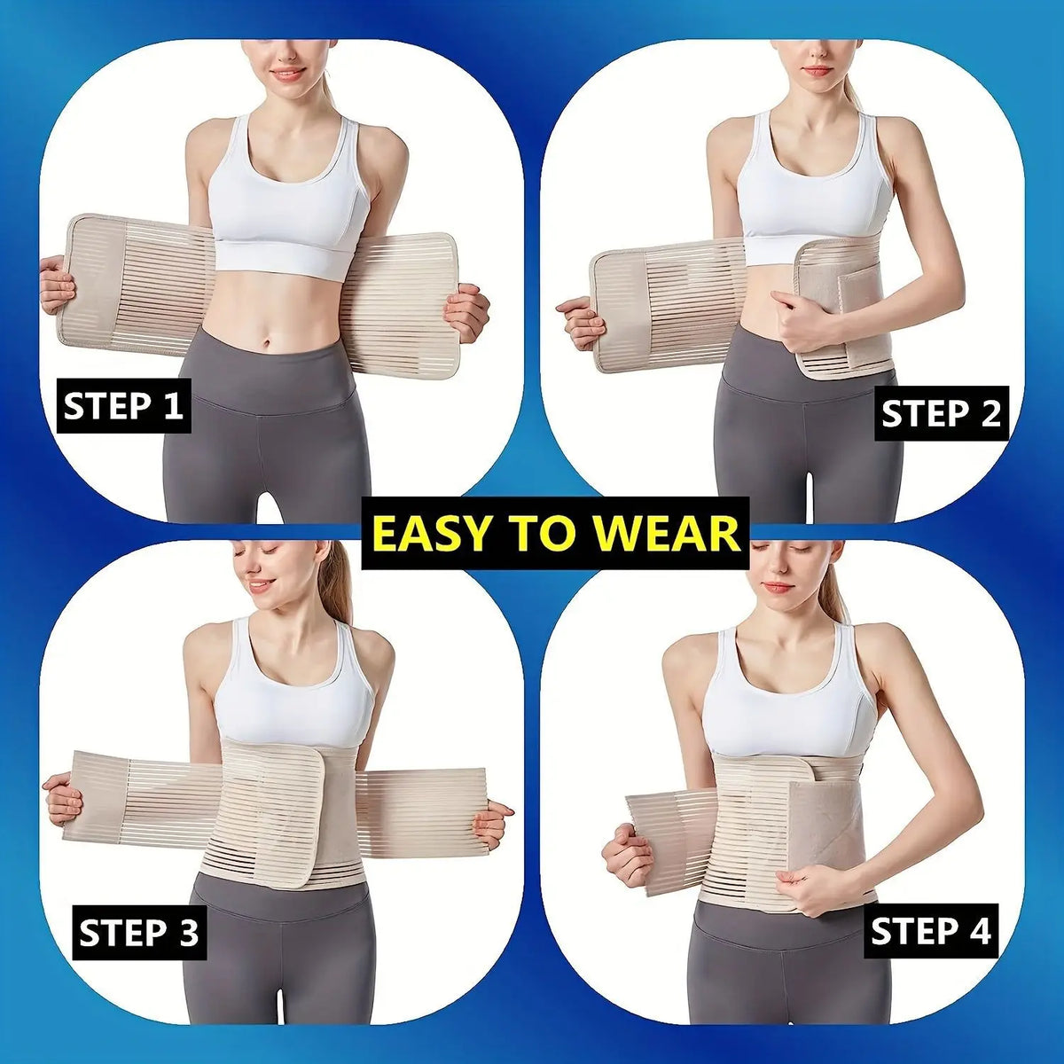 Abdominal Binder Tummy Belt | Compression Stomach Wrap