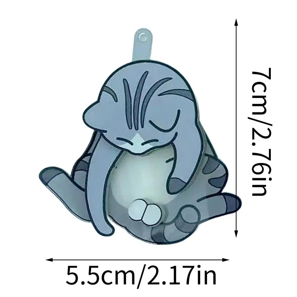 Cute Cat Keychain | Acrylic Kitten Charm Backpack & Bag Clip