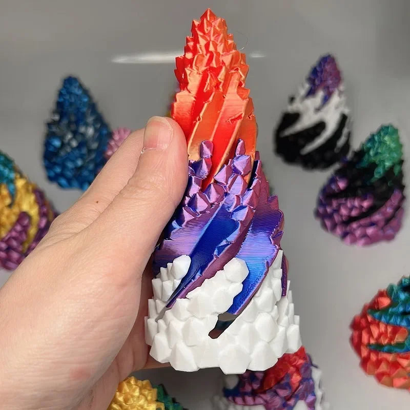 3D Spiral Pyramid Fidget Toy – Rotating Helix Desk Puzzle