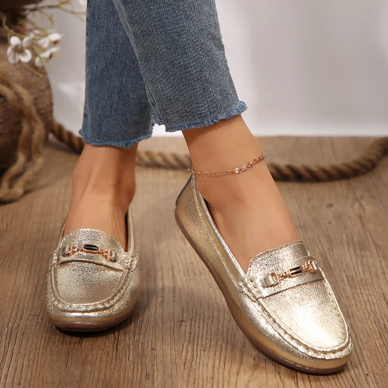UXST Women's Slip-On Loafer Flats | Classic Casual Flat Shoes