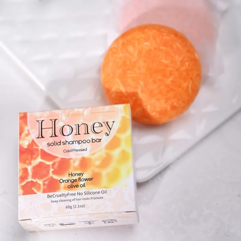 Natural Honey Essence Shampoo Bar – Dry Hair & Scalp Care