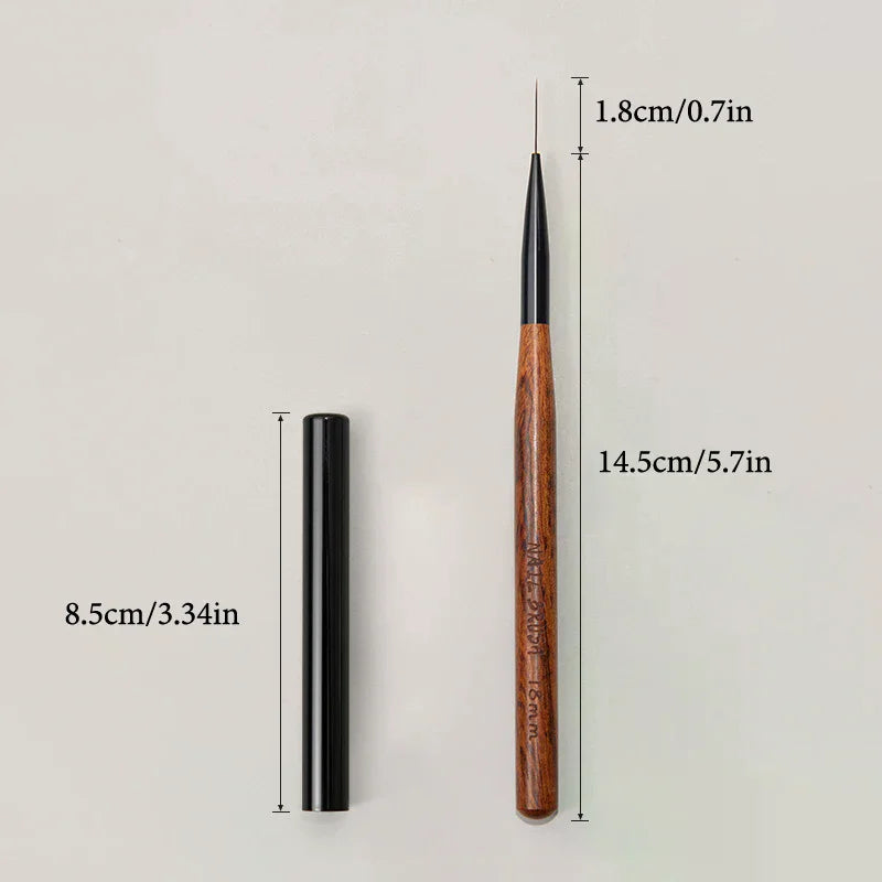 Sandalwood Nail Art Liner Brush – DIY Manicure Tool