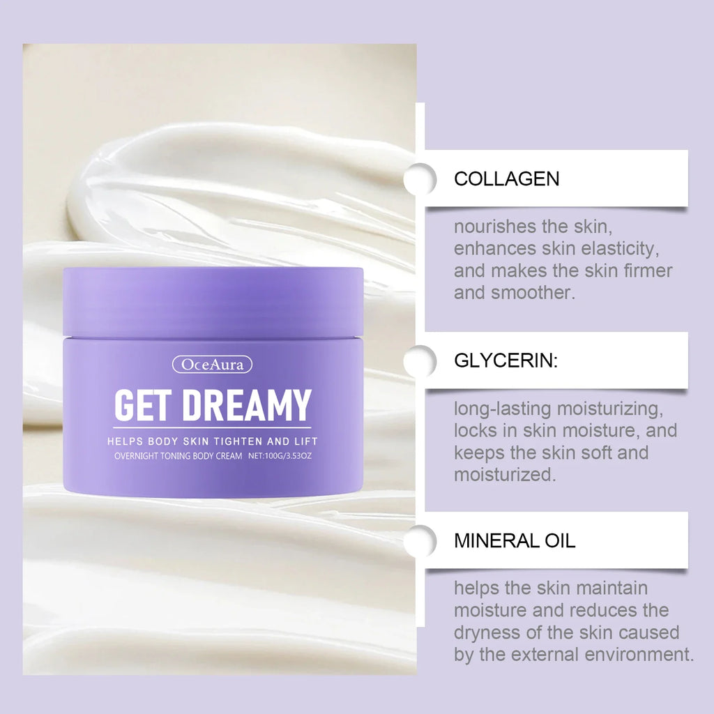 OceAura Overnight Firming Body Cream – Toning Whip All Skin