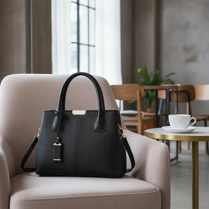 JETTING Women's PU Leather Tote Shoulder & Crossbody Bag