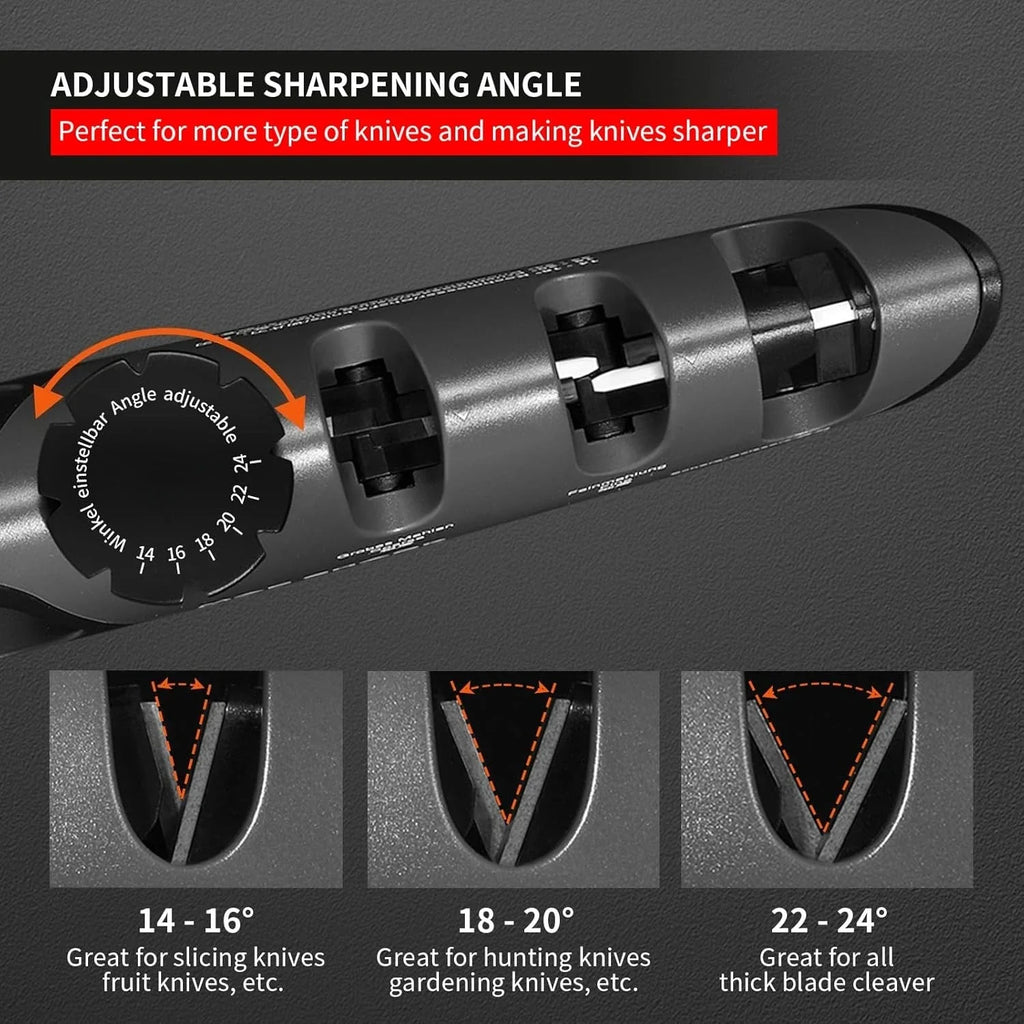 6-Stage Handheld Knife Sharpener – Coarse & Fine Sharpening