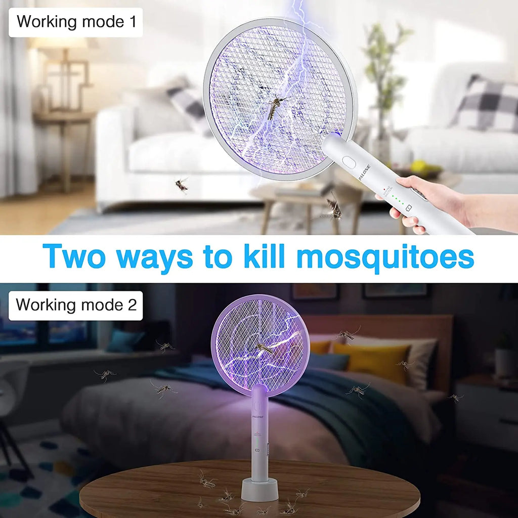 AISITIN 2-in-1 Electric Mosquito Swatter & Bug Zapper USB Rechargeable