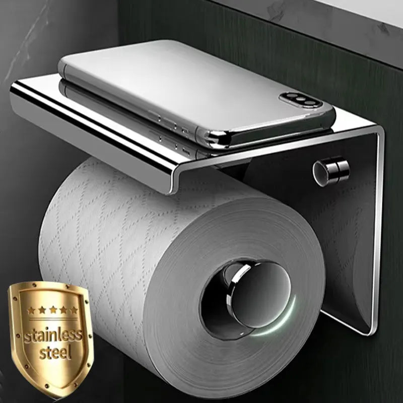 304 Stainless Steel Toilet Paper Holder | Waterproof Tissue Box