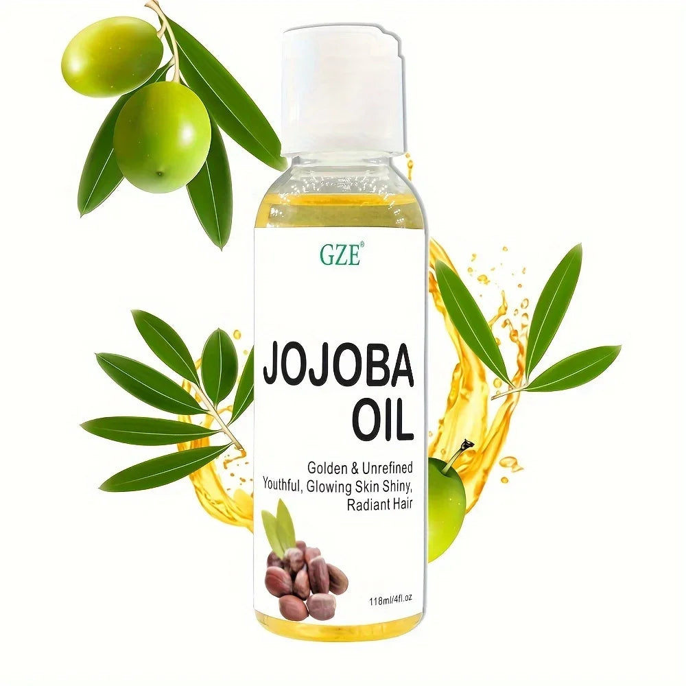 GZE Organic Jojoba Oil – Pure Cold Pressed Carrier Oil 118ml