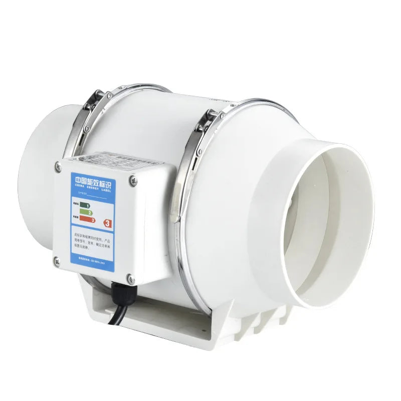 8-Inch 220V Inline Duct Fan – Silent Kitchen & Bathroom Exhaust