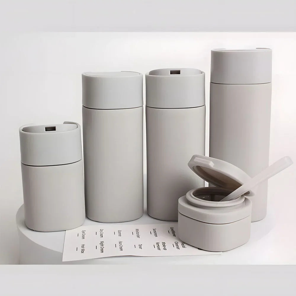 Silicone Travel Bottles Set | Refillable Squeeze Containers