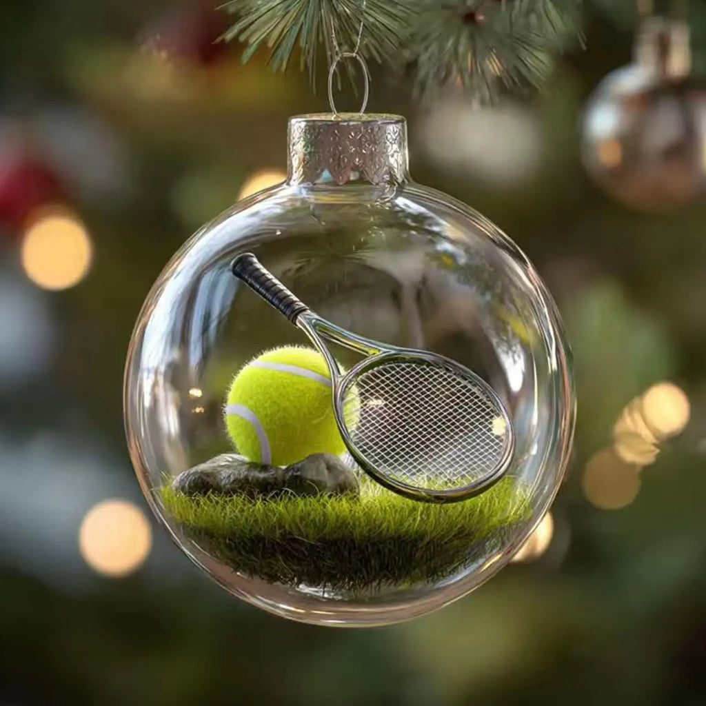 Sports Theme Christmas Ornament Ball Miniature Football Basketball