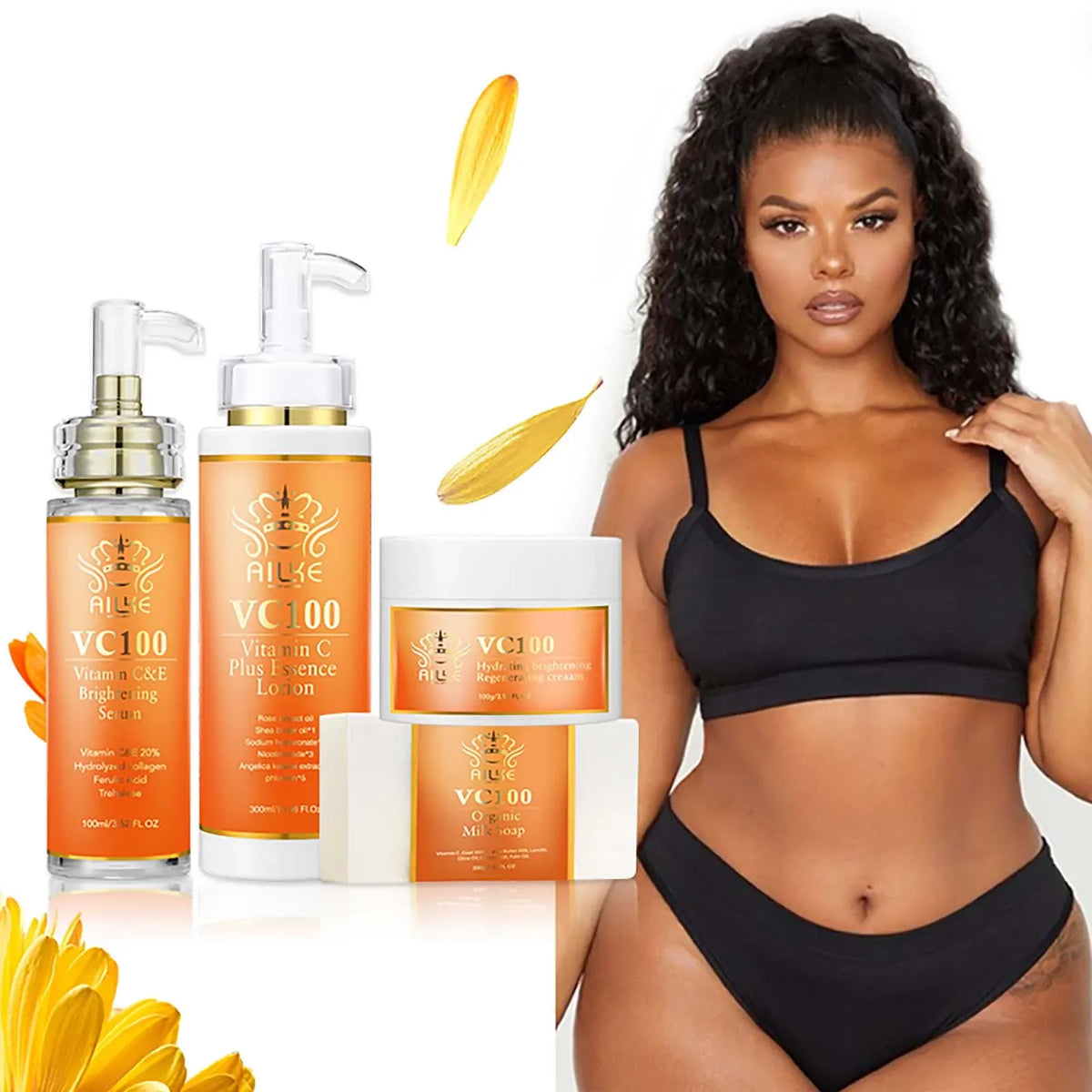 AILKE Vitamin C Brightening Skincare Set – Dark Spot & Glow