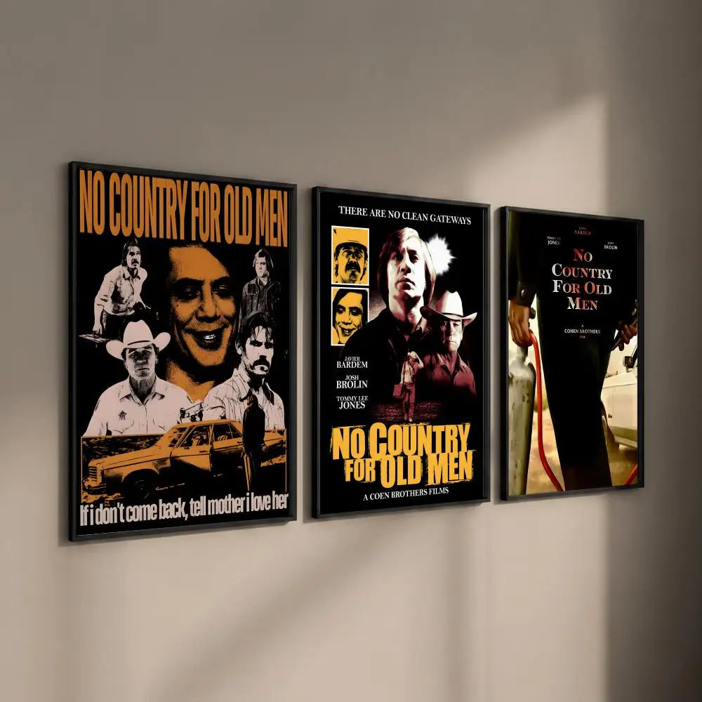 No Country for Old Men Movie Poster – HD Wall Art Sticker
