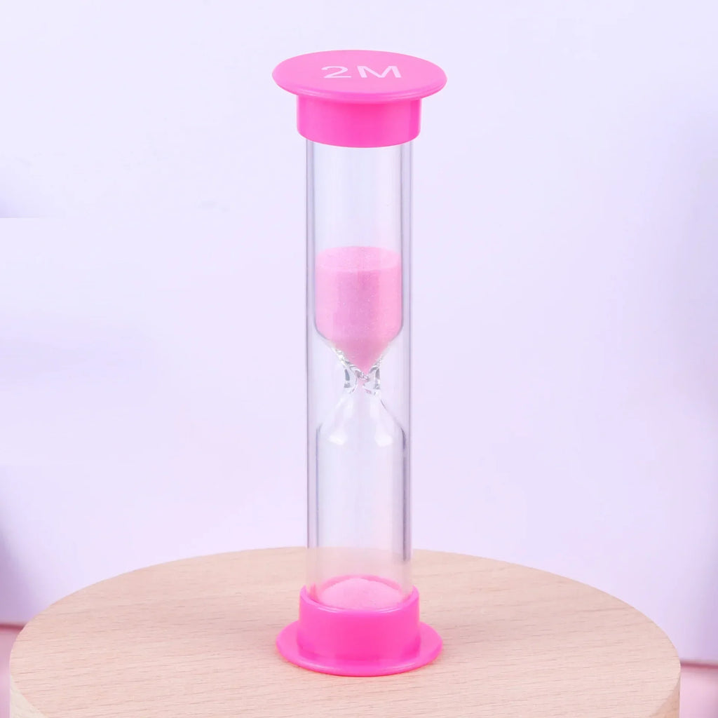 Colorful Anti-Drop Hourglass Sand Timer Set – 6 Pieces