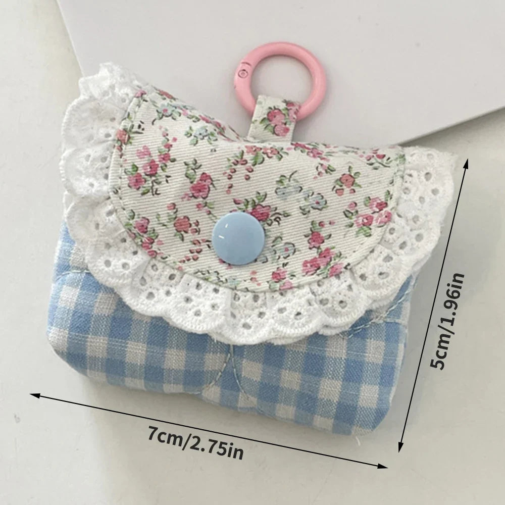 Lace Earbuds Case Cover – Cute Protective Pouch & Clip