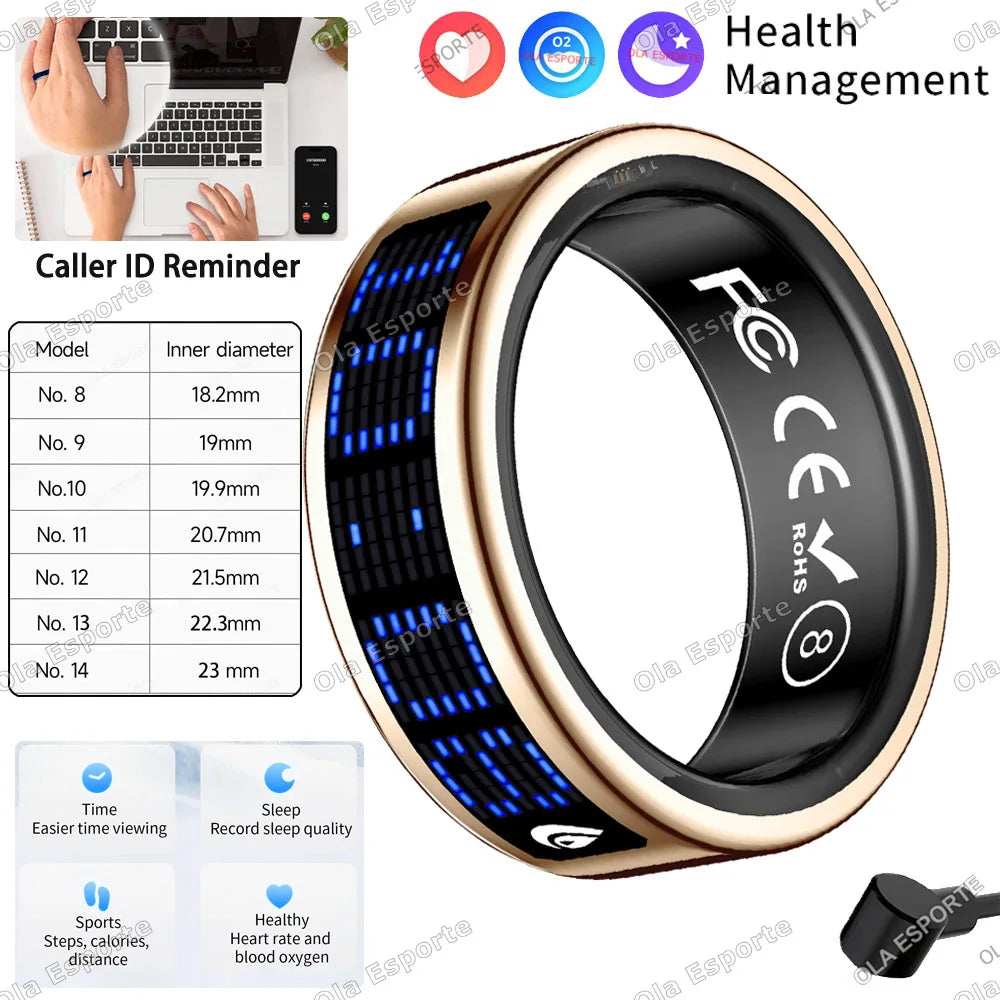 Ola Esporte Smart Ring | Heart Rate, SpO2 & Sleep Monitor