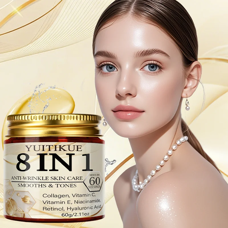 YUITIKUE 8-in-1 Face Cream – Collagen, Retinol & Hyaluronic Acid