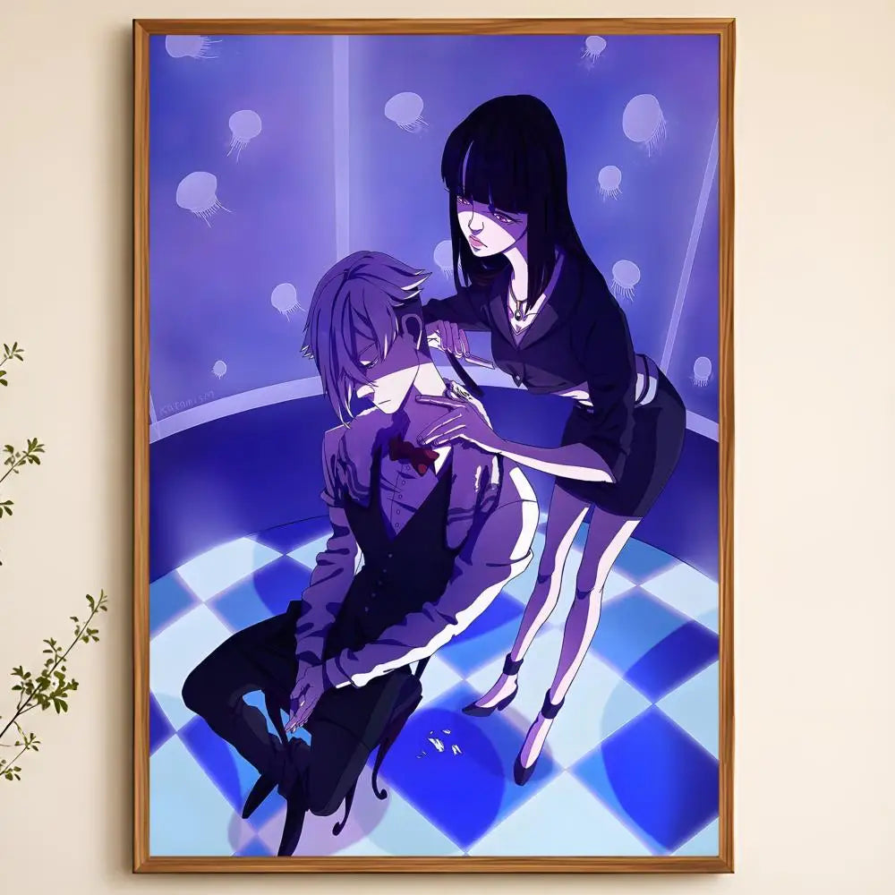 Death Parade Anime Poster – Waterproof PVC Peel-and-Stick Wall Art