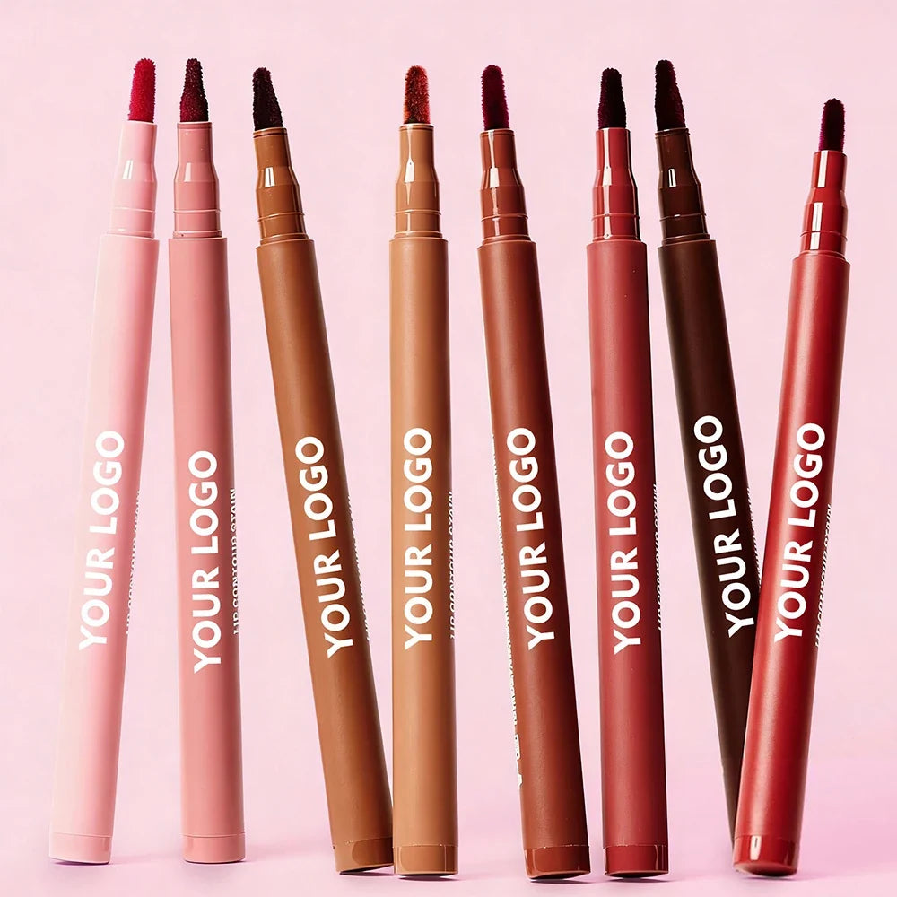8-Color Frosted Velvet Lip Liner – Vegan & Waterproof | Custom Logo