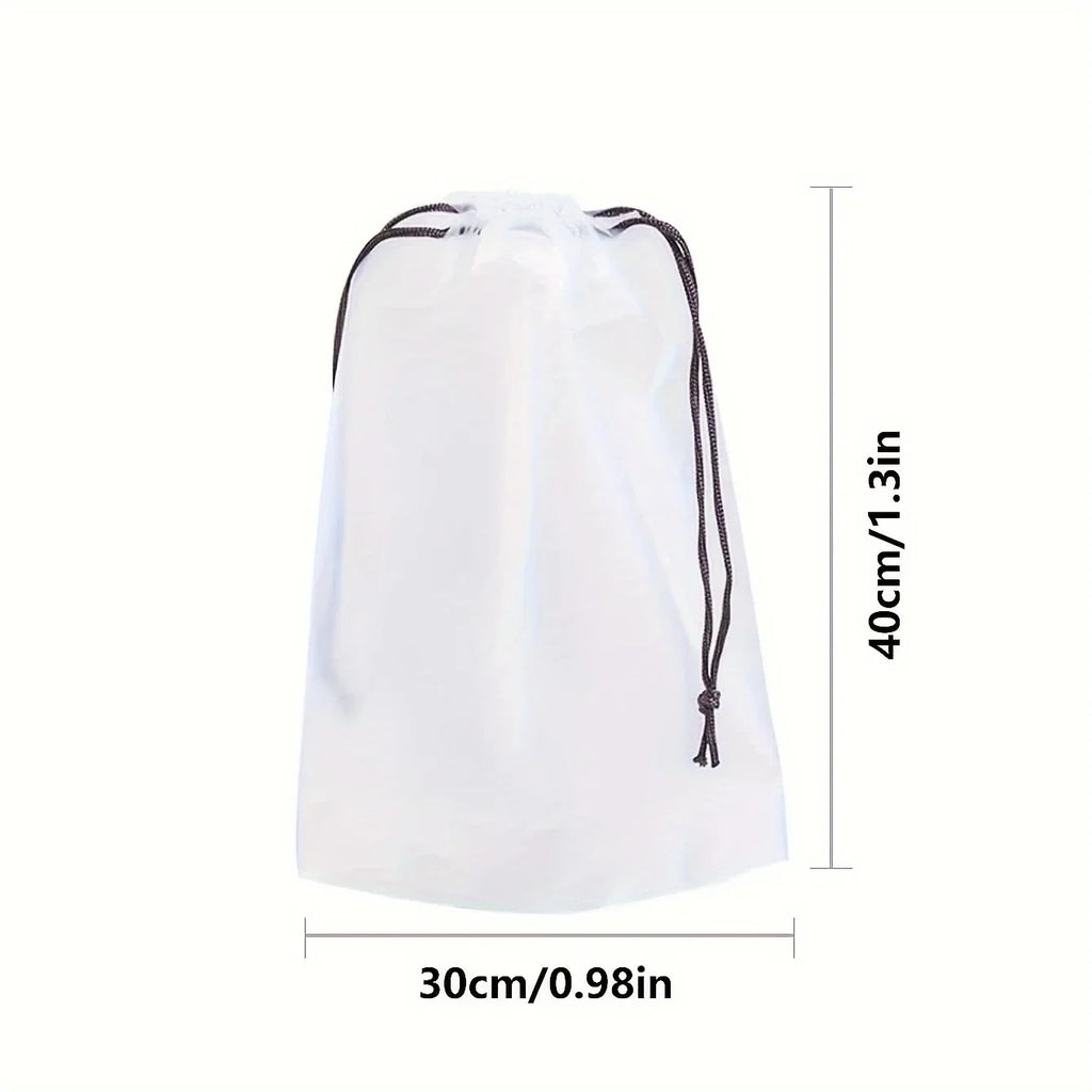 Travel Shoe Bags Set of 5 – Lightweight Drawstring Pouches