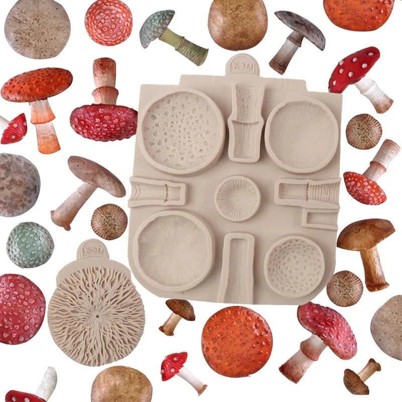 Mushroom Silicone Fondant Mold – Cake, Chocolate & Resin