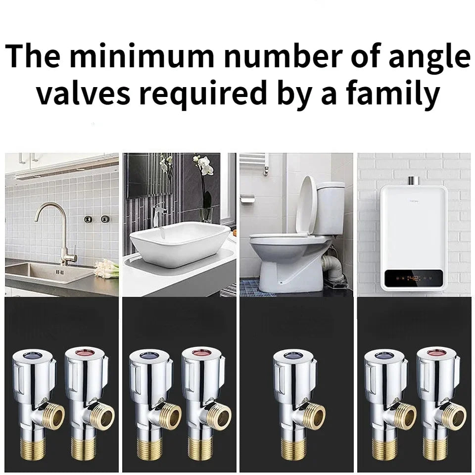 Stainless Steel Hot & Cold Angle Valve | Triangle Stop Valve
