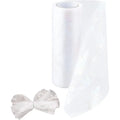 Maple Leaf Organza Tulle Ribbon Roll – 6" x 10 Yds, White